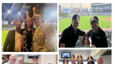 White Sox "Pope Hat" Night with Clients & Friends