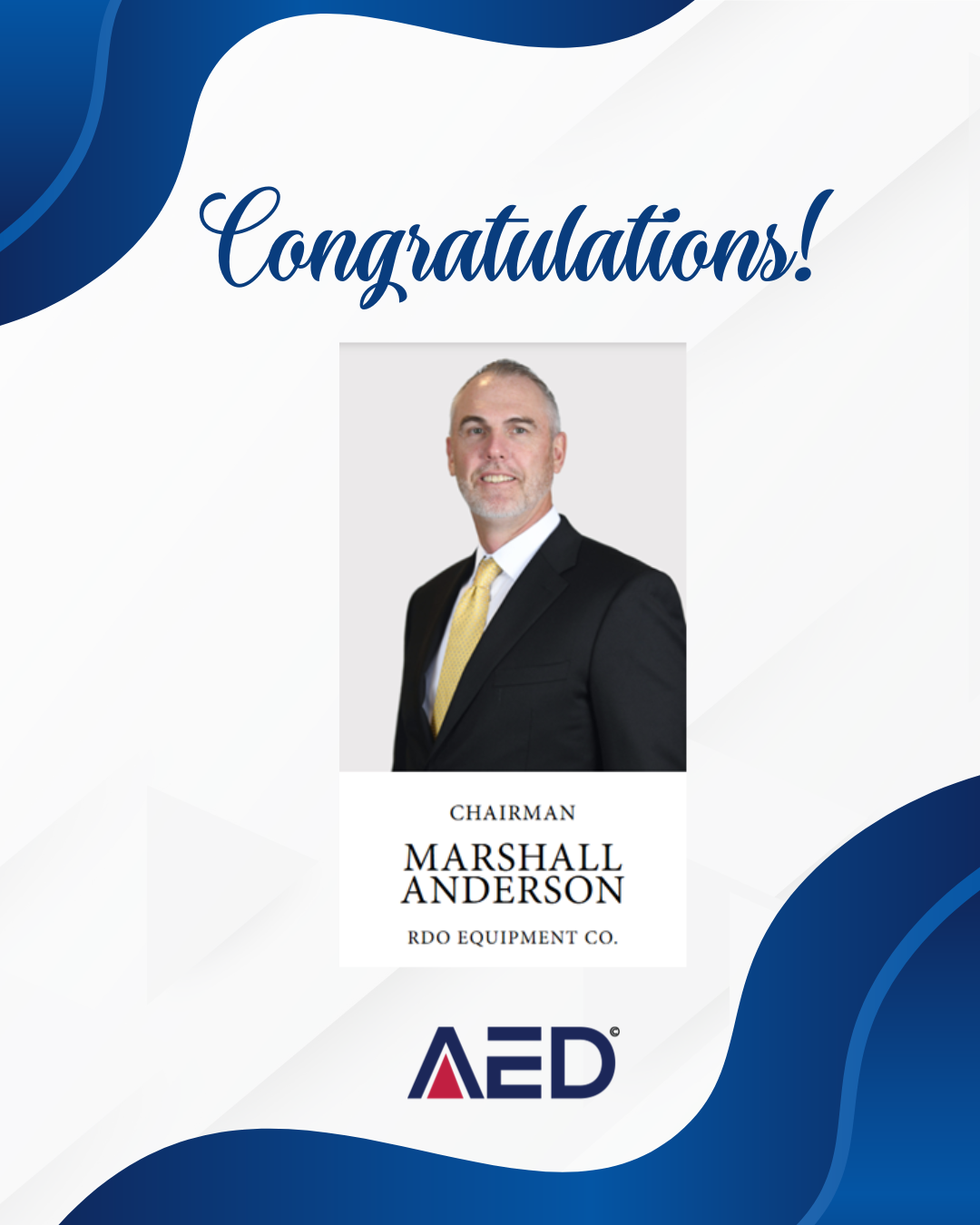 Congratulations Chairman Anderson on This Well-Deserved Honor