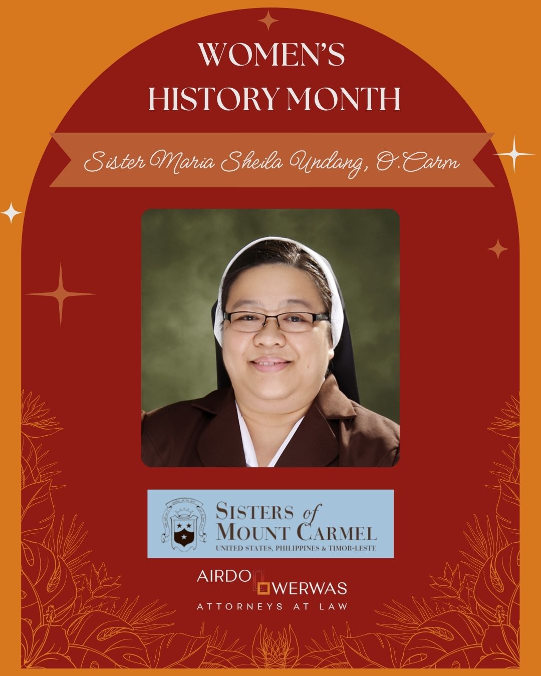 Recognizing Sister Maria Sheila Udang, O.Carm