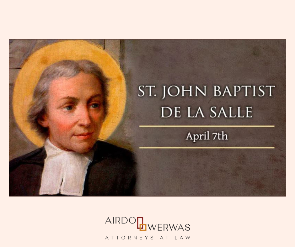 Feast Day of Saint John Baptist De La Salle