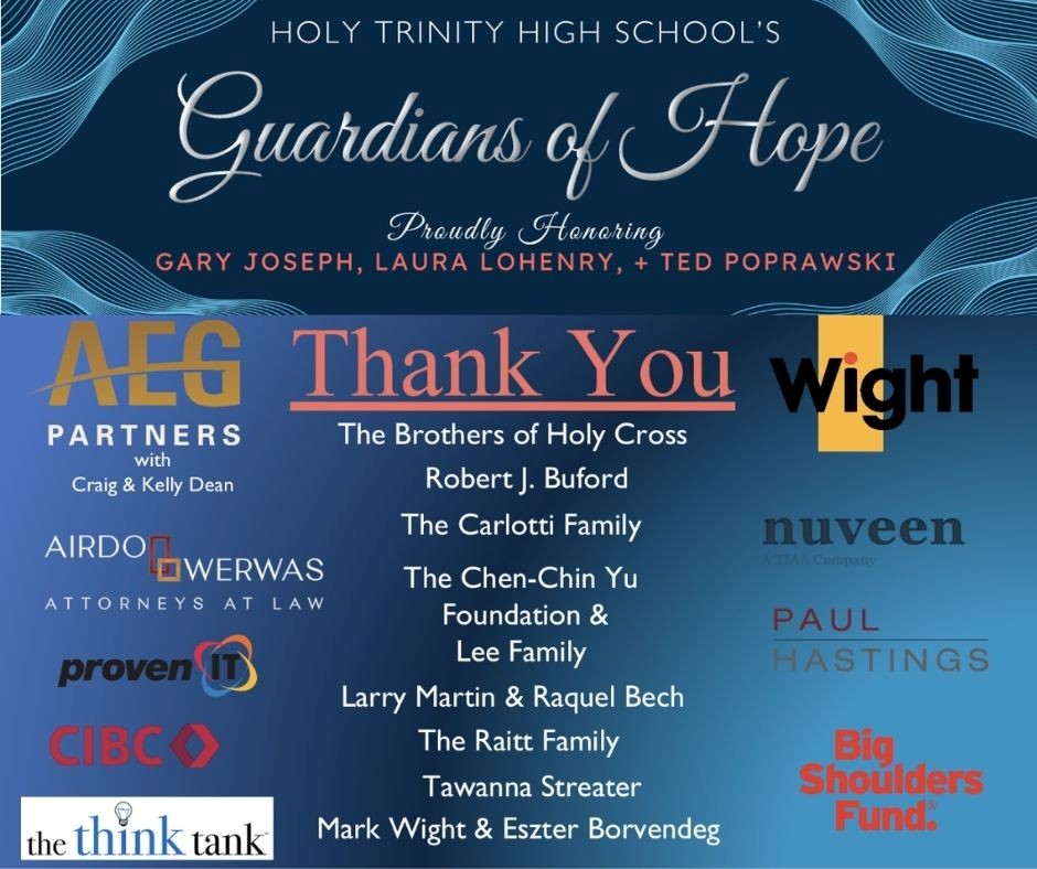 Supporting Holy Trinity at the 33rd Annual Guardians of Hope Fundraiser